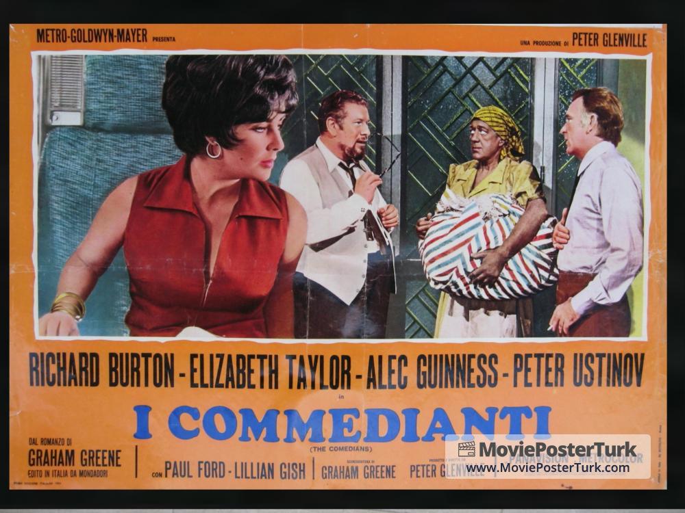 The Comedians 1967 OLUM OYUNCULARI Movie Poster Turk
